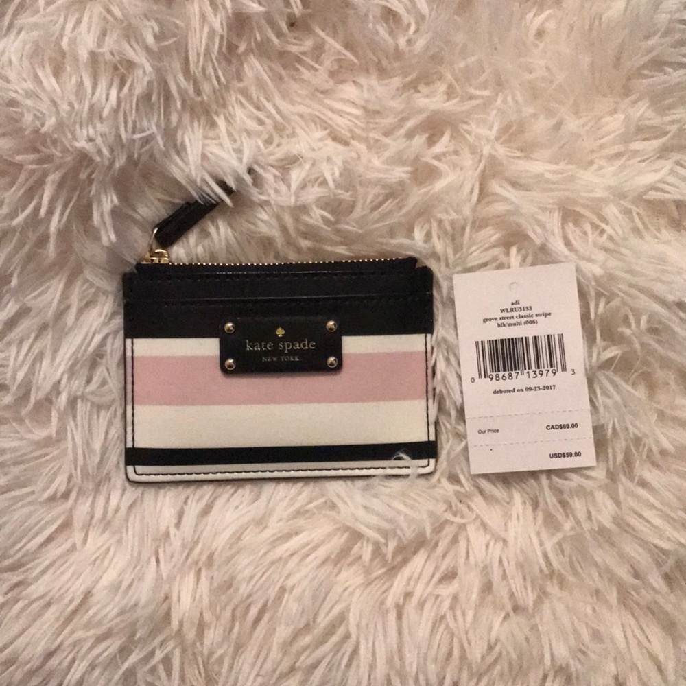 Kate Spade Card Holder with Zipper Compartment